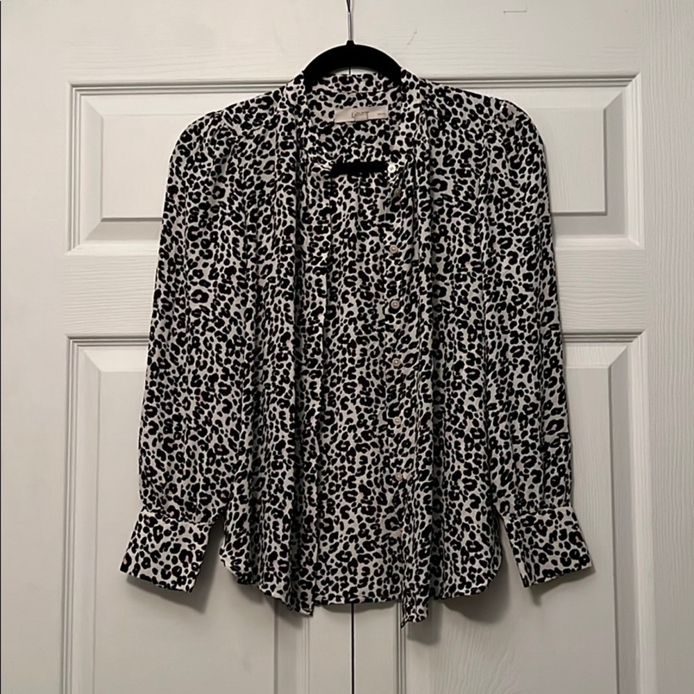 Leopard button down